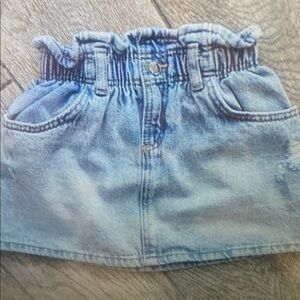 Blue Denim Kids Skirt
